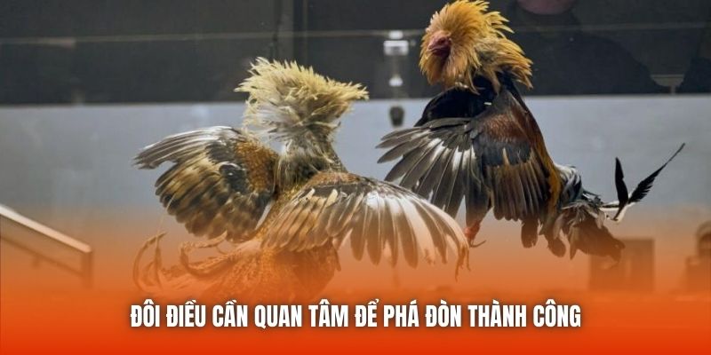 Đôi điều cần quan tâm để phá đòn thành công