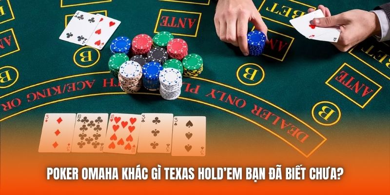 Poker Omaha Khác Gì Texas Hold’em Bạn Đã Biết Chưa?